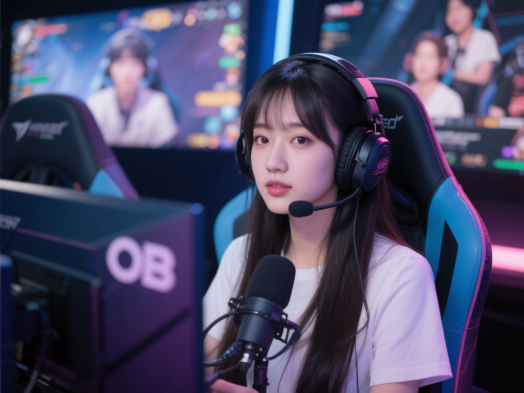 随着游戏水平的提升，电竞学姐OB逐渐在网络上积累了